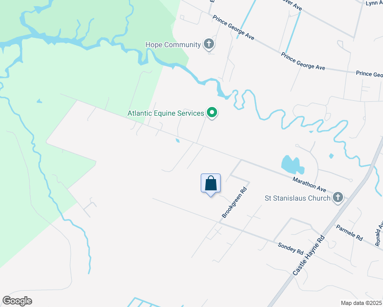 map of restaurants, bars, coffee shops, grocery stores, and more near 3532 Marathon Avenue in Castle Hayne