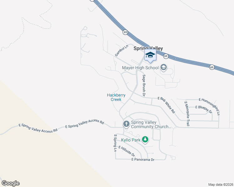 map of restaurants, bars, coffee shops, grocery stores, and more near 13681 South Burton Road in Mayer