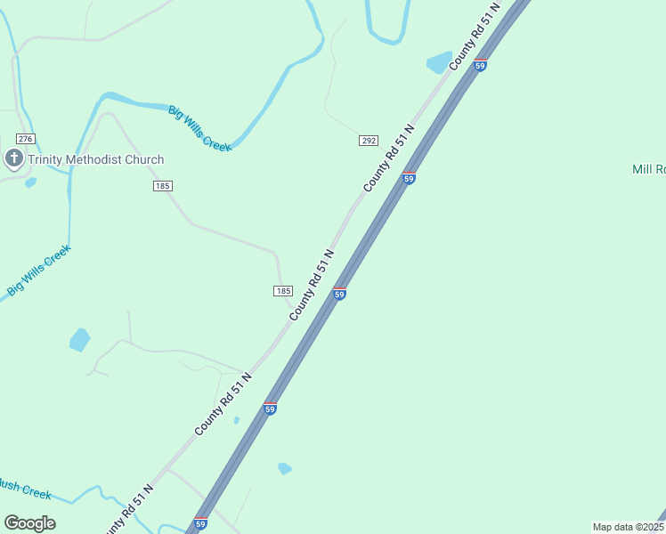 map of restaurants, bars, coffee shops, grocery stores, and more near 7260-7298 Co Road 51 North in Collinsville
