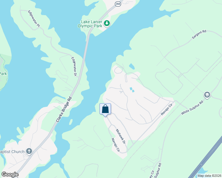 map of restaurants, bars, coffee shops, grocery stores, and more near 3409 The Trail Road in Gainesville