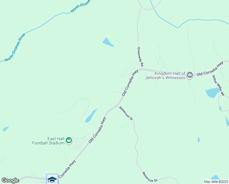 map of restaurants, bars, coffee shops, grocery stores, and more near 3789 Old Cornelia Highway in Gainesville