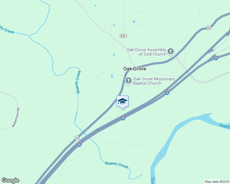 map of restaurants, bars, coffee shops, grocery stores, and more near 28434 Arkansas 84 in Malvern