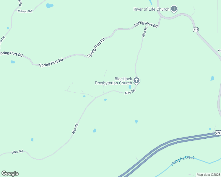 map of restaurants, bars, coffee shops, grocery stores, and more near 1658 Ales Road in Batesville