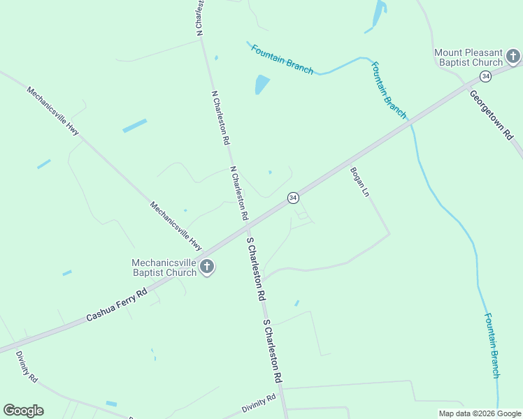 map of restaurants, bars, coffee shops, grocery stores, and more near 2513 Cashua Ferry Road in Darlington