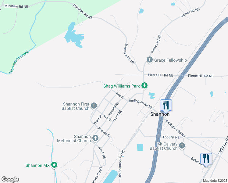 map of restaurants, bars, coffee shops, grocery stores, and more near 200 Third Street in Rome