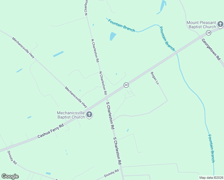 map of restaurants, bars, coffee shops, grocery stores, and more near 2513 Cashua Ferry Road in Darlington
