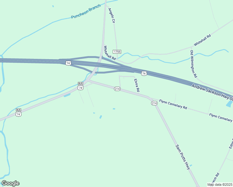map of restaurants, bars, coffee shops, grocery stores, and more near 266 Sam Potts Highway in Whiteville