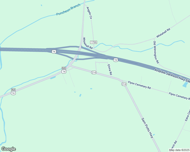 map of restaurants, bars, coffee shops, grocery stores, and more near 266 Sam Potts Highway in Whiteville