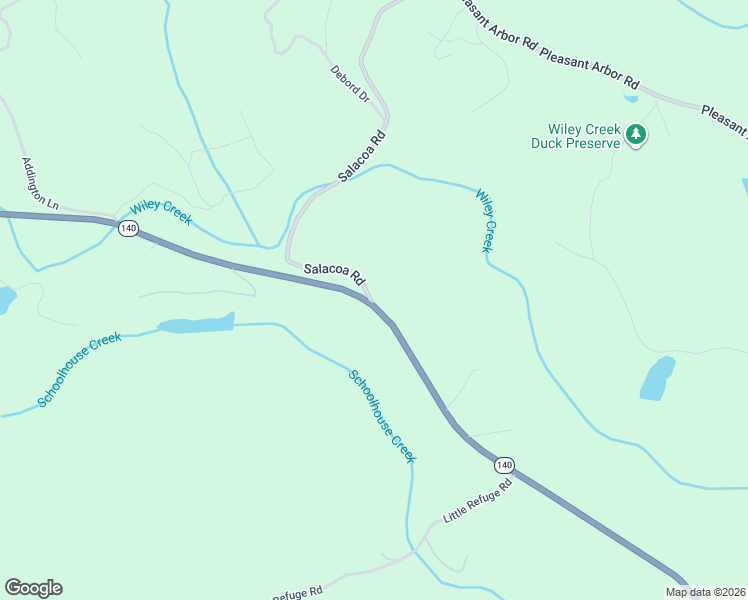 map of restaurants, bars, coffee shops, grocery stores, and more near 140 Salacoa Road in Waleska