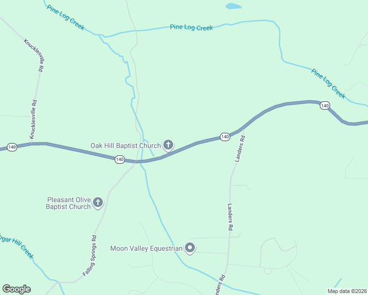 map of restaurants, bars, coffee shops, grocery stores, and more near 228 Falling Springs Road in Rydal