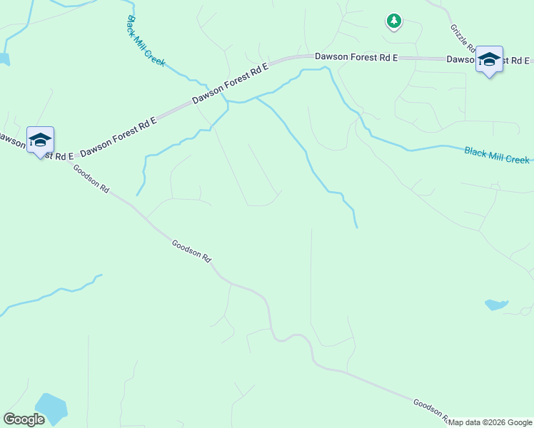 map of restaurants, bars, coffee shops, grocery stores, and more near 46 Dawson Manor Way in Dawsonville