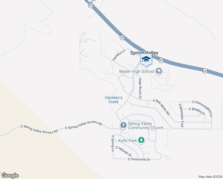 map of restaurants, bars, coffee shops, grocery stores, and more near 13681 South Burton Road in Mayer