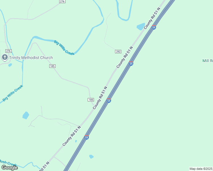 map of restaurants, bars, coffee shops, grocery stores, and more near 7260 County Road 51 North in Collinsville