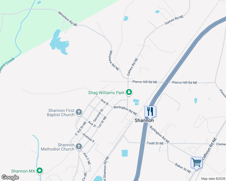 map of restaurants, bars, coffee shops, grocery stores, and more near 40 Third Street in Rome