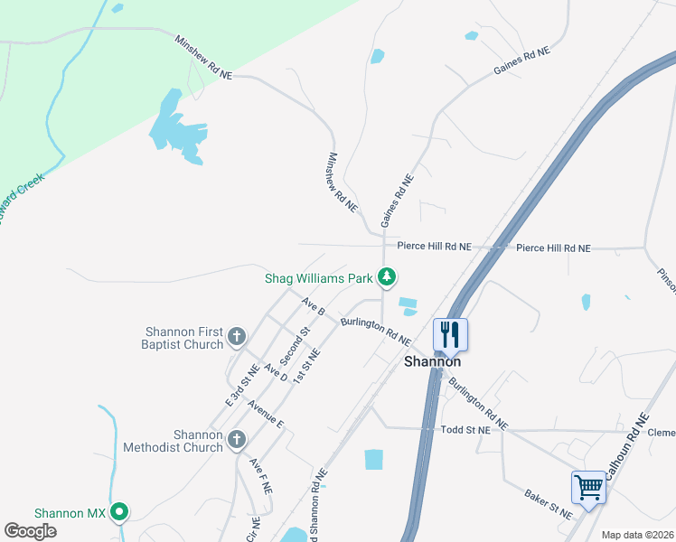 map of restaurants, bars, coffee shops, grocery stores, and more near 40 Third Street in Rome