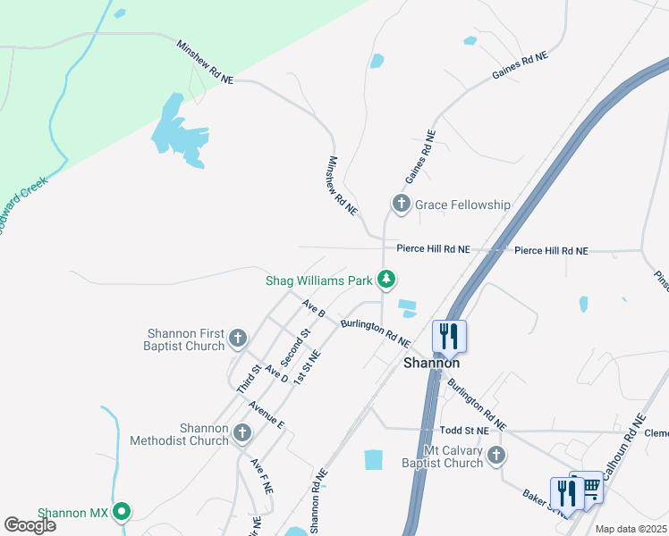 map of restaurants, bars, coffee shops, grocery stores, and more near 40 Third Street in Rome