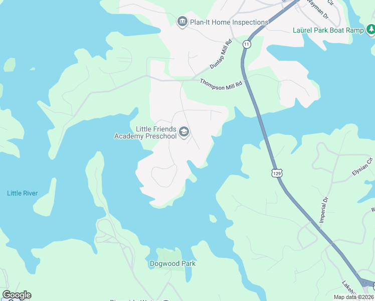 map of restaurants, bars, coffee shops, grocery stores, and more near 2455 Basin Court in Gainesville