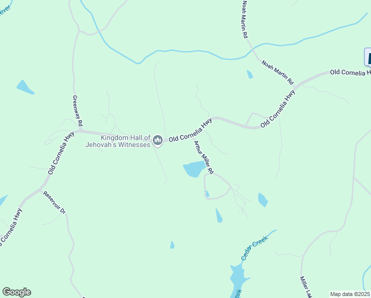 map of restaurants, bars, coffee shops, grocery stores, and more near 4050 Old Cornelia Highway in Gainesville