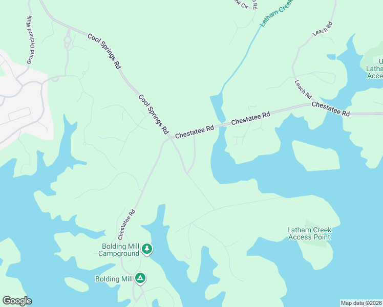 map of restaurants, bars, coffee shops, grocery stores, and more near 3814 Chestatee Cut Off in Gainesville