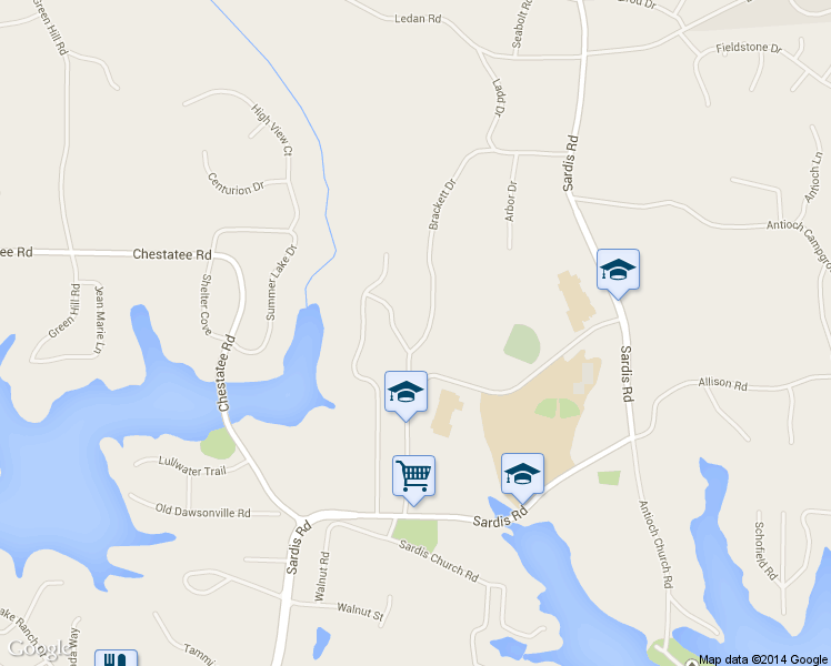 map of restaurants, bars, coffee shops, grocery stores, and more near 3109 Brackett Drive in Gainesville