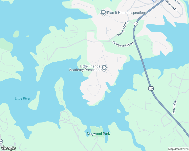 map of restaurants, bars, coffee shops, grocery stores, and more near 2541 Bridgewater Drive in Gainesville