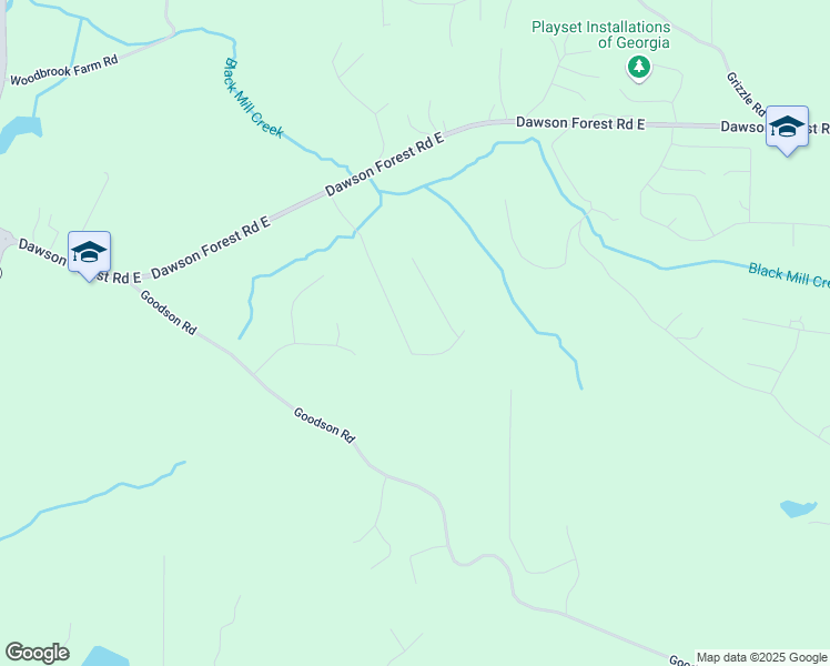 map of restaurants, bars, coffee shops, grocery stores, and more near 375 Dawson Manor Drive in Dawsonville