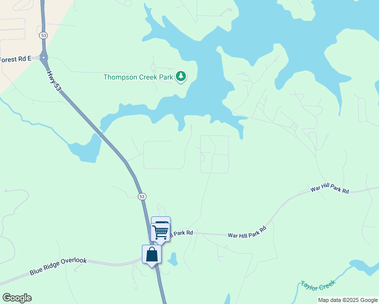 map of restaurants, bars, coffee shops, grocery stores, and more near 330 Sundown Drive in Dawsonville