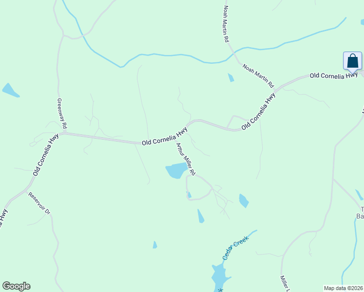 map of restaurants, bars, coffee shops, grocery stores, and more near 4050 Old Cornelia Highway in Gainesville