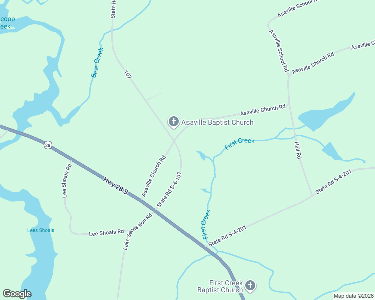 map of restaurants, bars, coffee shops, grocery stores, and more near 3421 Wright School Road in Anderson