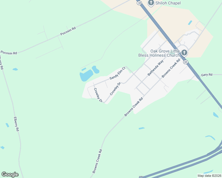 map of restaurants, bars, coffee shops, grocery stores, and more near 200-242 Crowley Drive in Latta