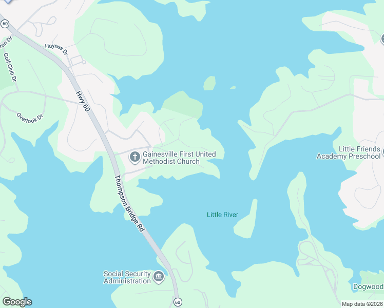 map of restaurants, bars, coffee shops, grocery stores, and more near 312 Point Olympus Drive in Gainesville