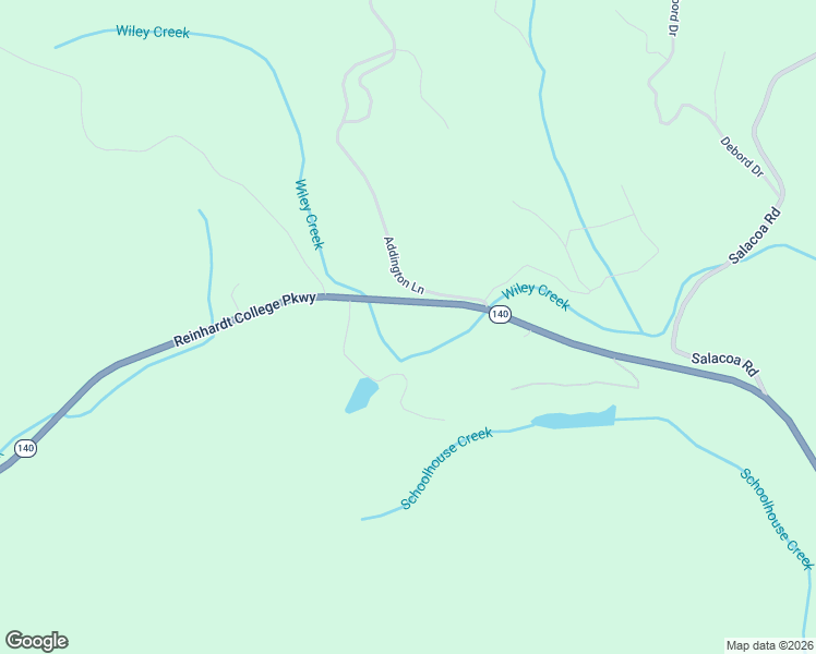 map of restaurants, bars, coffee shops, grocery stores, and more near 10279-10451 Reinhardt College Parkway in Waleska