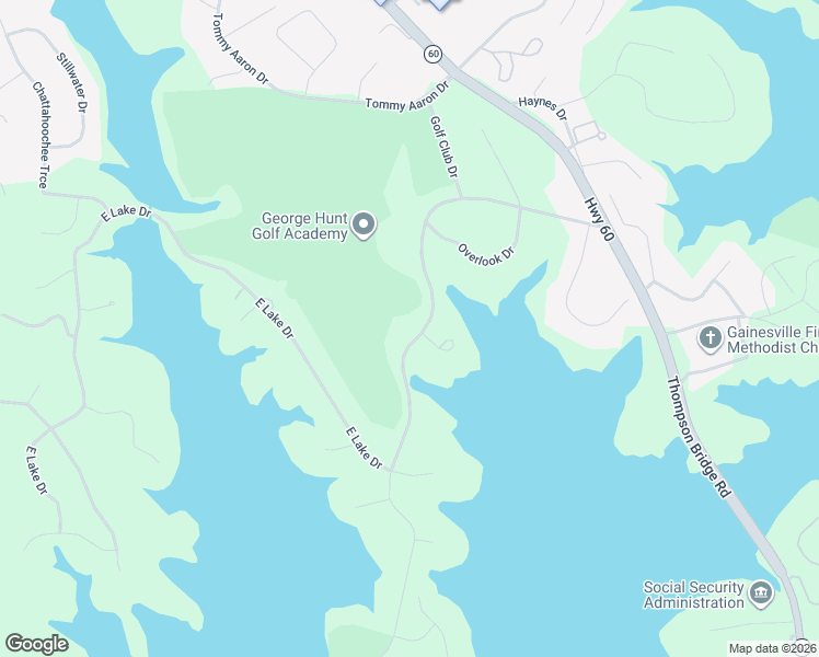 map of restaurants, bars, coffee shops, grocery stores, and more near 326 Club Dr in Gainesville