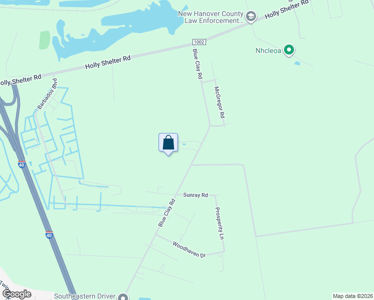 map of restaurants, bars, coffee shops, grocery stores, and more near 5531 Blue Clay Road in Castle Hayne
