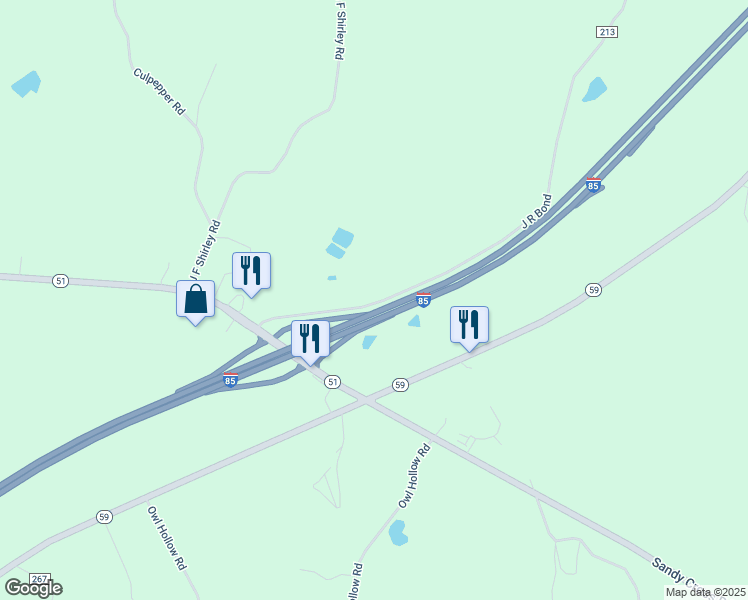 map of restaurants, bars, coffee shops, grocery stores, and more near in Carnesville
