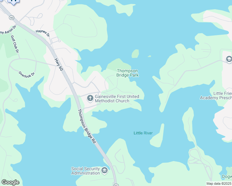 map of restaurants, bars, coffee shops, grocery stores, and more near 300 Point Olympus Drive in Gainesville