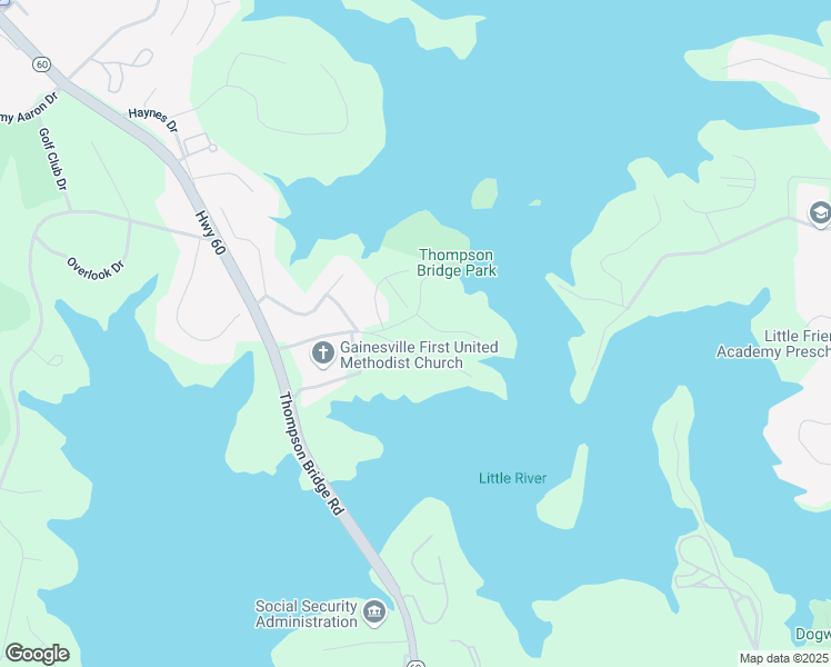 map of restaurants, bars, coffee shops, grocery stores, and more near 300 Point Olympus Drive in Gainesville
