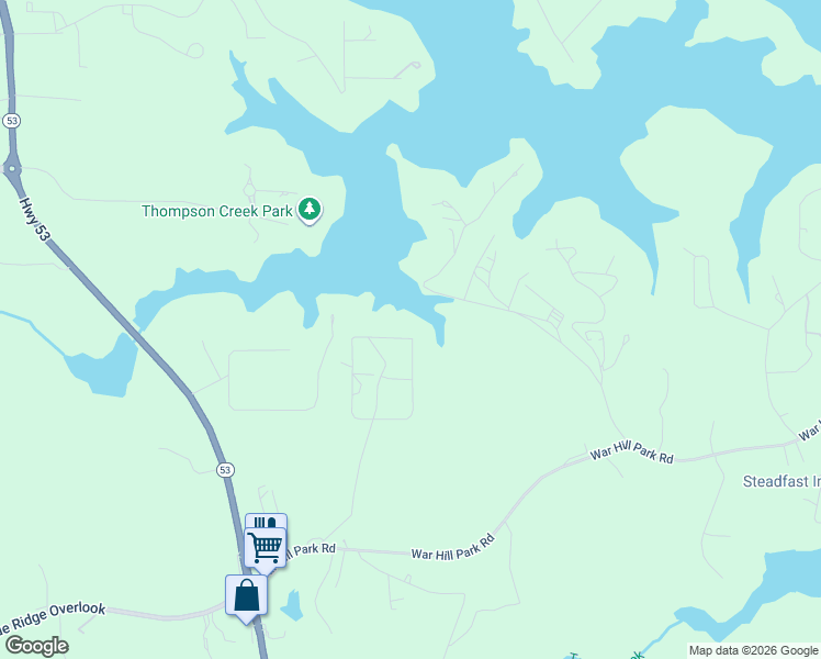 map of restaurants, bars, coffee shops, grocery stores, and more near 280 Diane Circle in Dawsonville