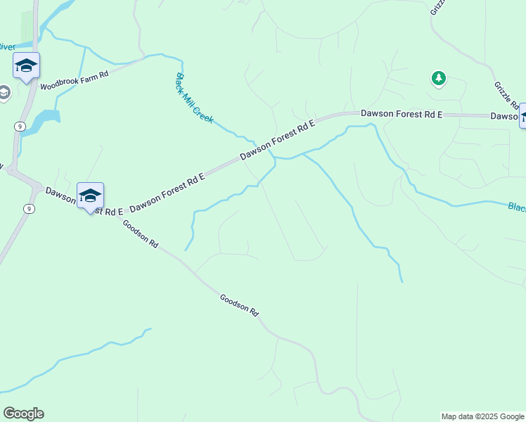 map of restaurants, bars, coffee shops, grocery stores, and more near 214 Dawson Manor Drive in Dawsonville