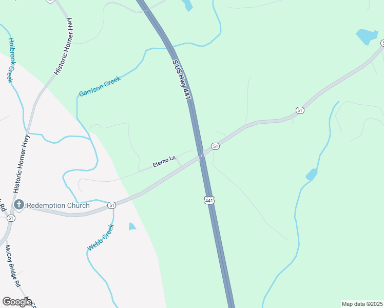 map of restaurants, bars, coffee shops, grocery stores, and more near 108 Old Highway 51 North in Homer