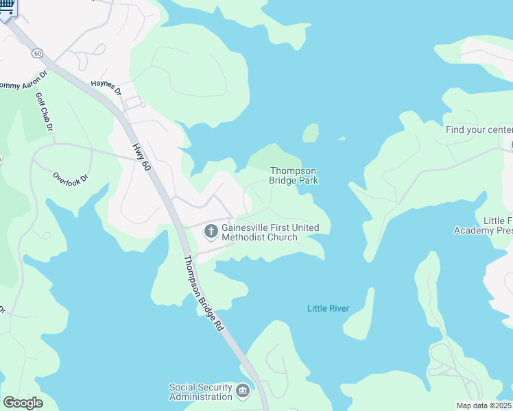 map of restaurants, bars, coffee shops, grocery stores, and more near 414 Hudson Cove Trail in Gainesville