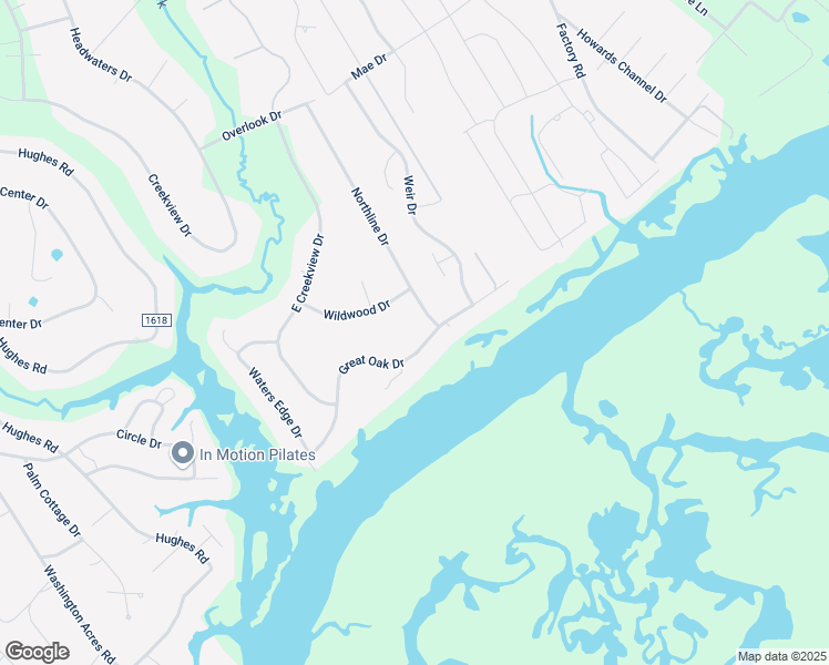 map of restaurants, bars, coffee shops, grocery stores, and more near Northline Drive in Hampstead