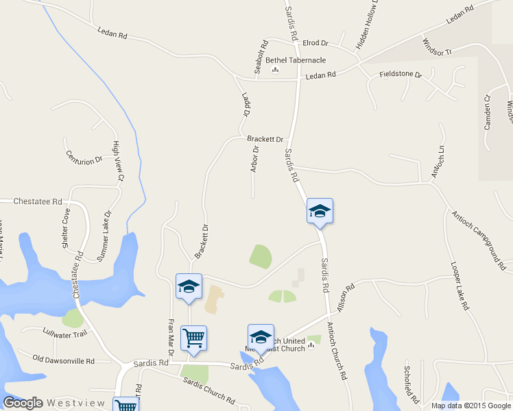 map of restaurants, bars, coffee shops, grocery stores, and more near 3253 Arbor Drive in Gainesville