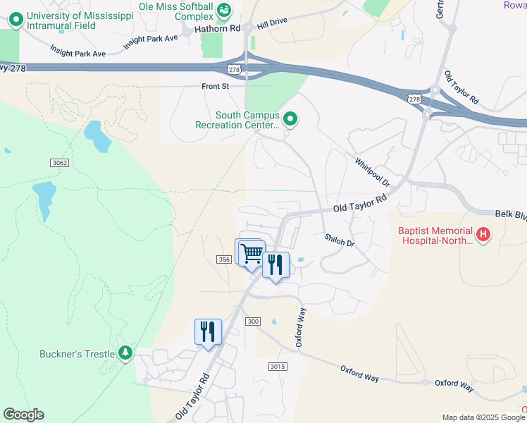 map of restaurants, bars, coffee shops, grocery stores, and more near 80 Old Taylor Road in Lafayette Springs