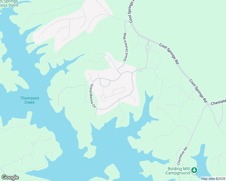 map of restaurants, bars, coffee shops, grocery stores, and more near South Bluff Court in Gainesville