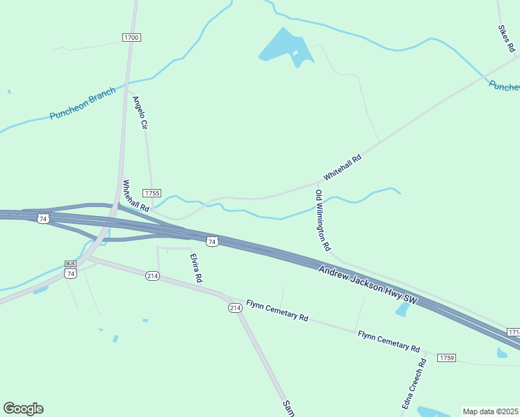 map of restaurants, bars, coffee shops, grocery stores, and more near 564 Whitehall Road in Whiteville