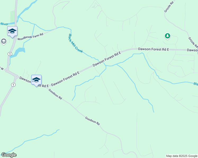 map of restaurants, bars, coffee shops, grocery stores, and more near 150 Dawson Manor Drive in Dawsonville