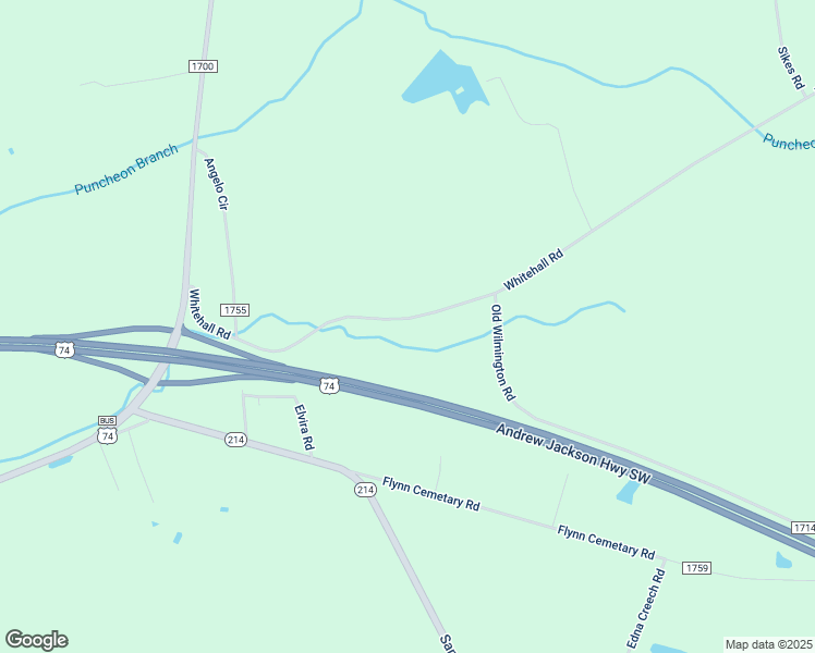 map of restaurants, bars, coffee shops, grocery stores, and more near 564 Whitehall Road in Whiteville