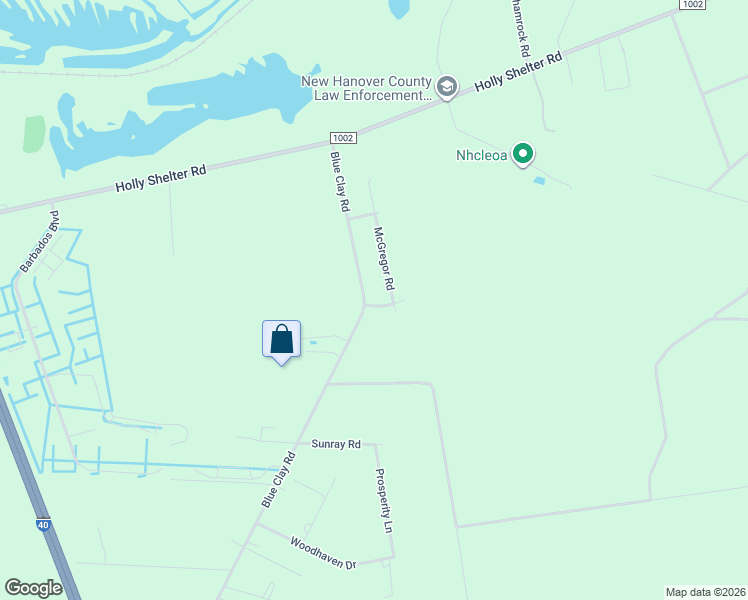 map of restaurants, bars, coffee shops, grocery stores, and more near 5531-5699 Blue Clay Road in Castle Hayne