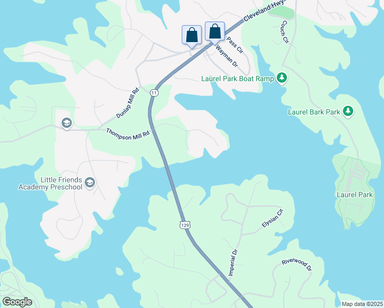 map of restaurants, bars, coffee shops, grocery stores, and more near 2400 Hawthorne Place in Gainesville